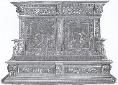 Couch in the style of renaissance, 1882