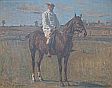Hugo Larsen: Justus Ulrich mounted, 1915.