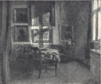Hugo Larsen: Morgensol, fra kunstnerens hjem