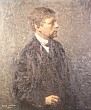 Hugo Larsen: Selvportrt(?), 1912. Klik for at se en strre gengivelse