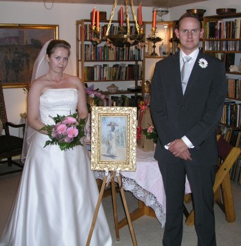 Fra Sanjas og Michaels bryllup