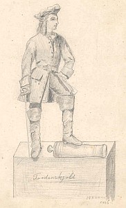 Tegning af Tordenskjold
