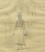 Hugo Larsen: En mlkeslgerske, St. Thomas 1906.