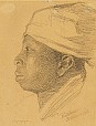 Hugo Larsen: En negerpige, St. Thomas, 1905.