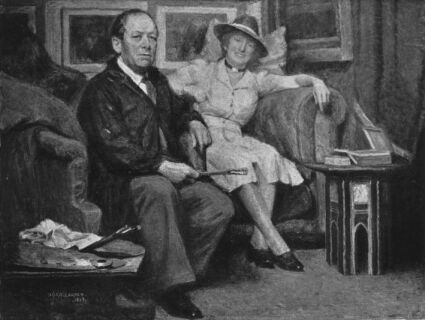 Hugo Larsen: Bes�g i Atelieret, 1939