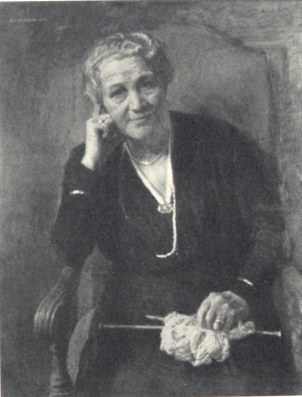 Hugo Larsen: Portrait of mrs. Tonsgaard
