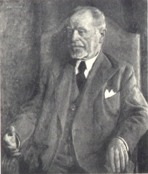 Hugo Larsen: Portrait of professor Oskar I. Andersen, 1943