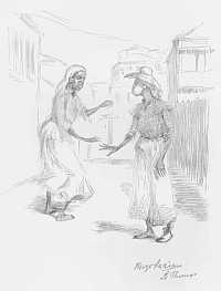 Billede af et gadesceneri fra St. Thomas