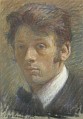 Hugo Larsen: Portrt af en ung mand, 1902. Klik for at se en strre gengivelse